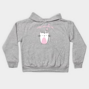 Cute Uni Cat MEOWGICAL Kids Hoodie